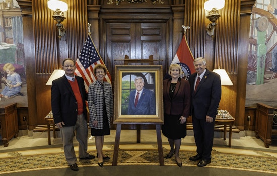 Missouri State Capitol Unveils Hall of Governors Exhibit Featuring Governor Parson's Official Portrait