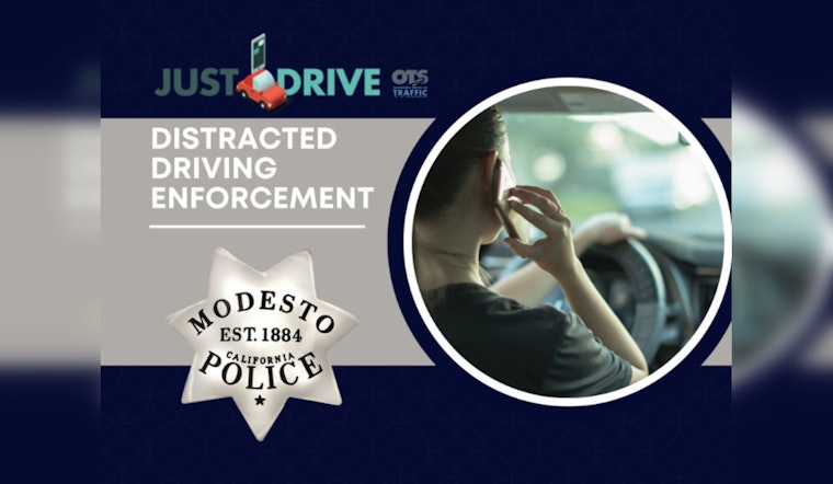Modesto Police to Ramp Up Hands-Free Driving Enforcement During Holidays