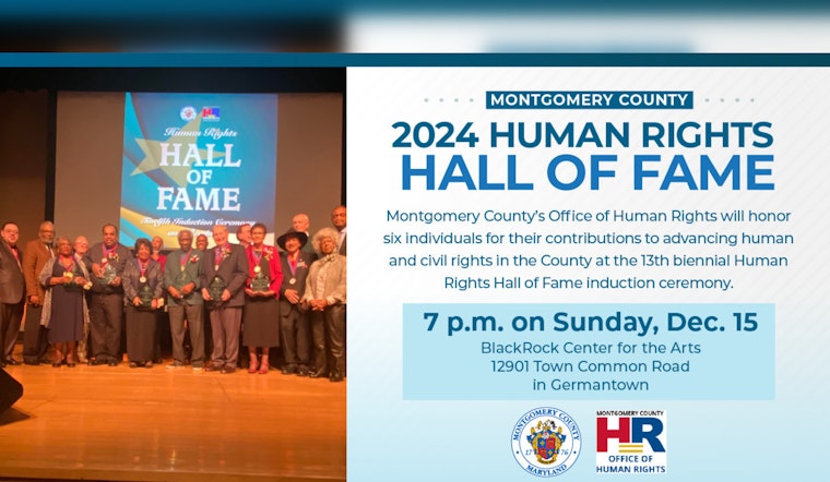 Montgomery County Human Rights Hall of Fame to Induct Six Leaders in Civil Rights Advocacy