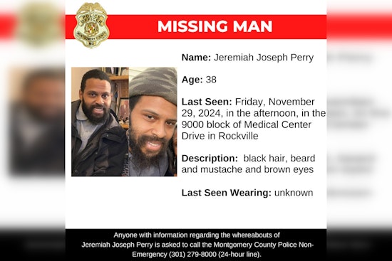 Montgomery County Police Issue Urgent Plea for Public's Help in Locating Missing Man Jeremiah Joseph Perry