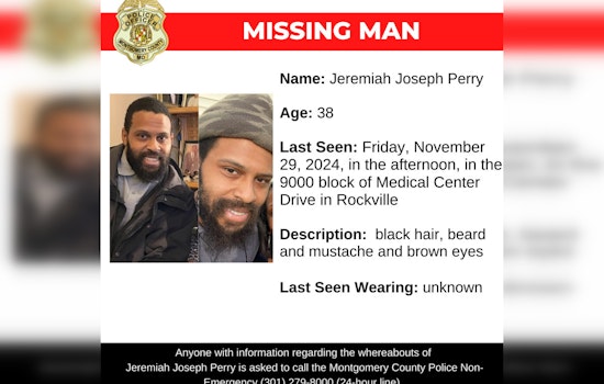 Montgomery County Police Seek Help in Urgent Search for Missing Man, Jeremiah Joseph Perry