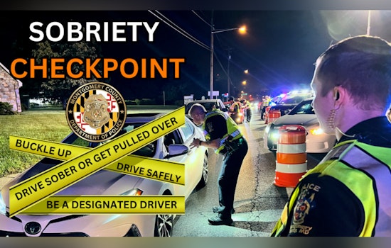 Montgomery County Police to Conduct DUI Checkpoint This Saturday in Undisclosed Location