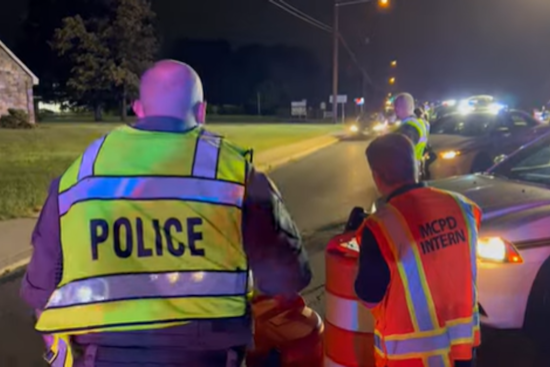 Montgomery County Police to Implement Impaired Driving Sobriety Checkpoint Friday Night