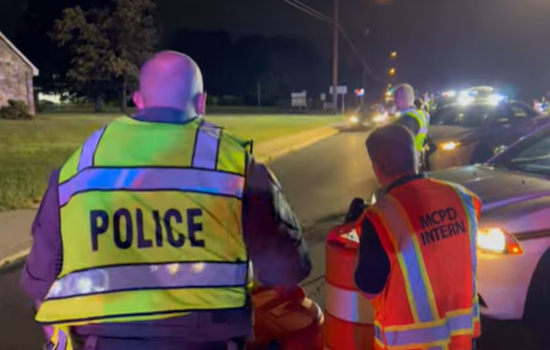 Montgomery County Police to Implement Impaired Driving Sobriety Checkpoint Friday Night