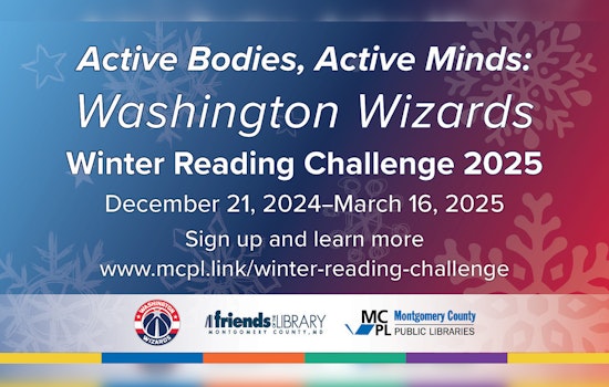 Montgomery County Teams Up With Washington Wizards for "Active Bodies, Active Minds" Winter Reading Challenge