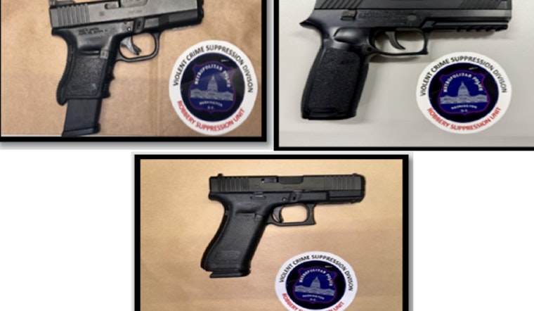 MPD Confiscates 37 Illegal Firearms in One Week Amid Ongoing Campaign Against Gun Violence in D.C.
