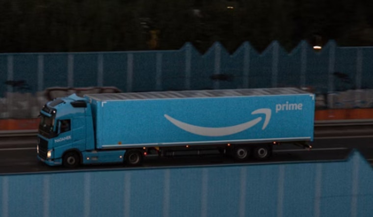Multiple Vehicle Crash Spills Amazon Packages on 5 Freeway in East Los Angeles, Traffic Delays Ensue