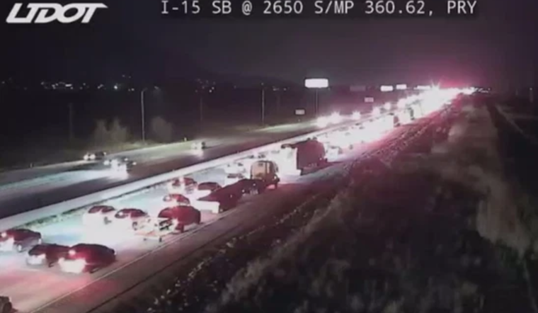 Multivehicle Collision with Semi-Truck Closes Southbound I-15 near Box Elder-Weber County Line