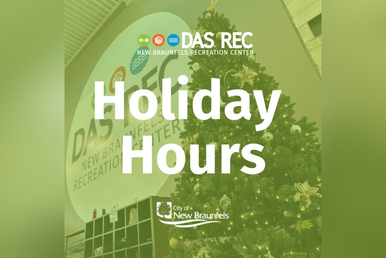 New Braunfels' Das Rec Announces Festive Period Operating Hours for Holiday Season