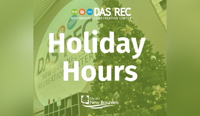 New Braunfels' Das Rec Announces Festive Period Operating Hours for Holiday Season