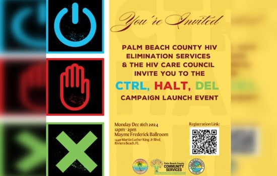 New CTRL HALT DEL Campaign Aims to End HIV Stigma and Spread in Palm Beach County