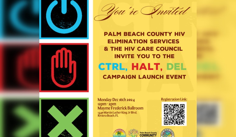 New CTRL HALT DEL Campaign Aims to End HIV Stigma and Spread in Palm Beach County