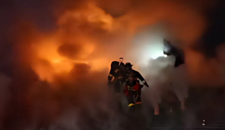 Newark Blaze: Firefighters Quell Overnight RV Fire Threatening Adjacent Home on Sheridan Court