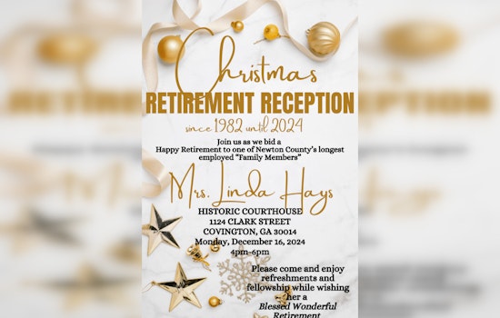 Newton County to Honor Superior Court Clerk Linda Hays with Retirement Celebration After 42 Years of Service