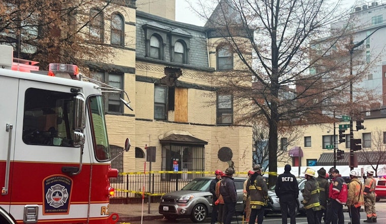 No Injuries as Vacant Building on 11th and M Streets NW in Washington D.C. Partially Collapses