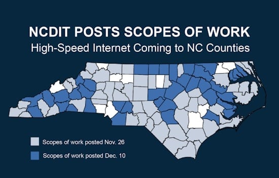 North Carolina Expands High-Speed Internet to Over 67,000 Homes and Businesses in 37 Counties