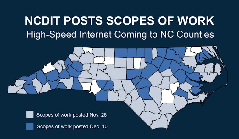 North Carolina Expands High-Speed Internet to Over 67,000 Homes and Businesses in 37 Counties