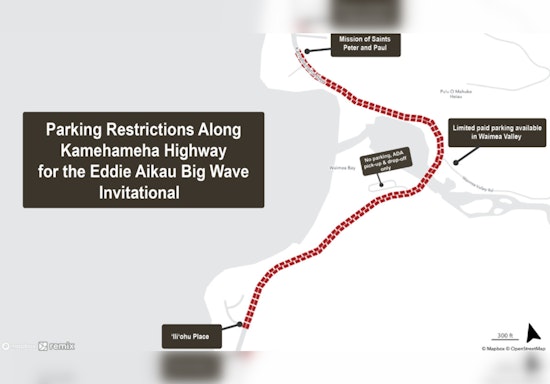 North Shore Braces for Eddie Aikau Big Wave Invitational with Strict Parking Rules on Kamehameha Highway