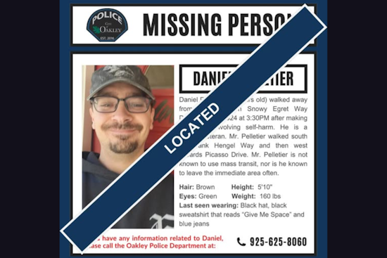 Oakley Police Department Confirms Safe Return of Missing Veteran Daniel Pelletier