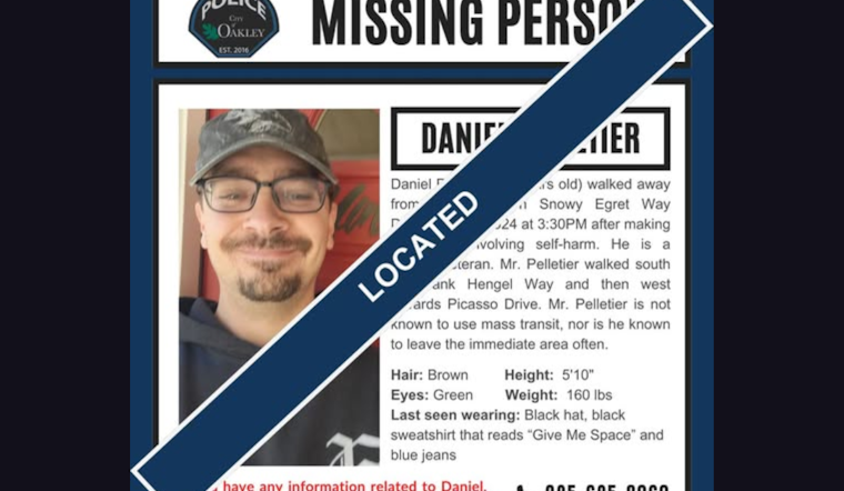 Oakley Police Department Confirms Safe Return of Missing Veteran Daniel Pelletier