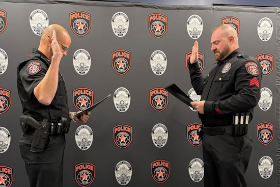 Officer Jameson Ruff Ascends to Sergeant in Lewisville Police Department Promotion Ceremony