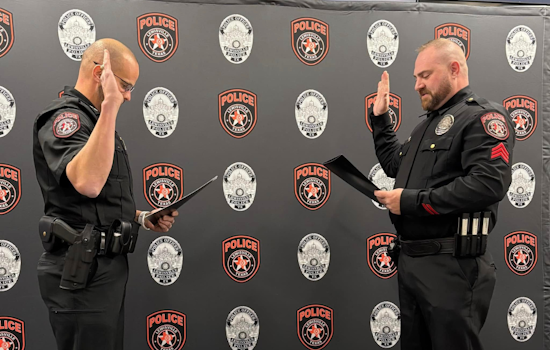 Officer Jameson Ruff Ascends to Sergeant in Lewisville Police Department Promotion Ceremony
