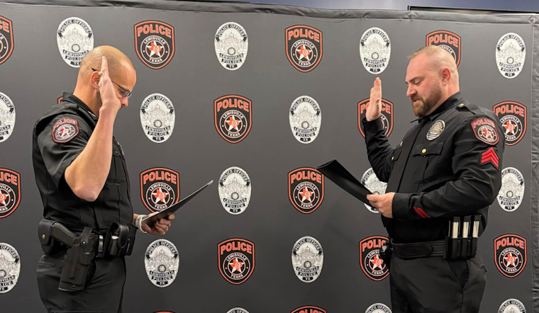 Officer Jameson Ruff Ascends to Sergeant in Lewisville Police Department Promotion Ceremony