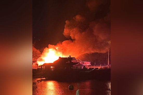 Ogunquit Firefighters Battle Intense Flames at Perkins Cove Amid Frigid Conditions