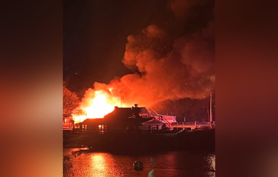 Ogunquit Firefighters Battle Intense Flames at Perkins Cove Amid Frigid Conditions