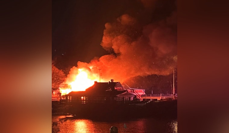 Ogunquit Firefighters Battle Intense Flames at Perkins Cove Amid Frigid Conditions