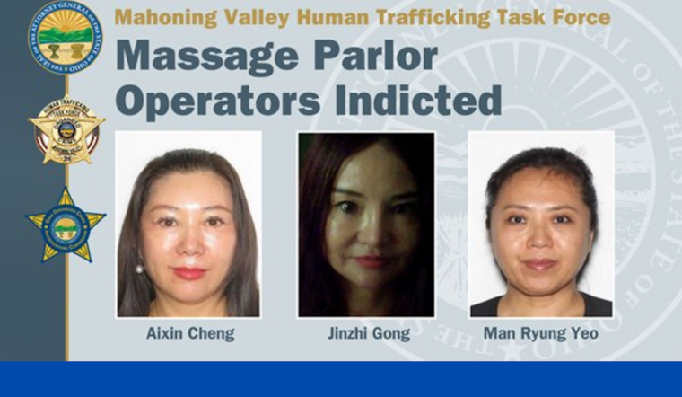 Ohio AG and Mahoning County Sheriff Indict Trio on Human Trafficking and Prostitution Charges