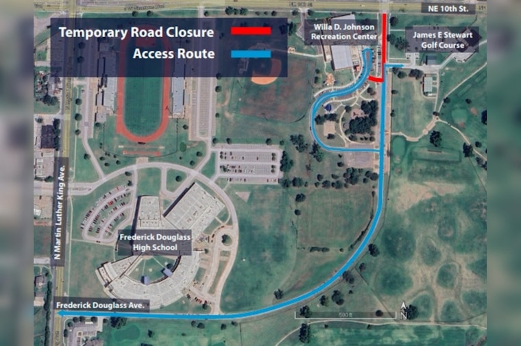 Oklahoma City Announces Closure of Frederick Douglass Avenue with Detours for Recreation Center and Golf Course Access