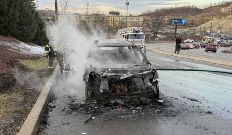 One Hospitalized Following Vehicle Fire Near Tanger Outlets in South Strabane Township