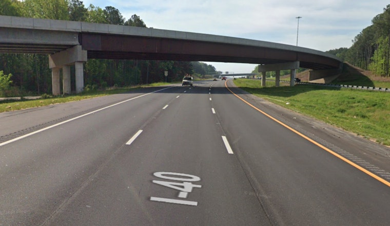 Overnight Closures Scheduled for I-40 West in Wake County Due to Bridge Work