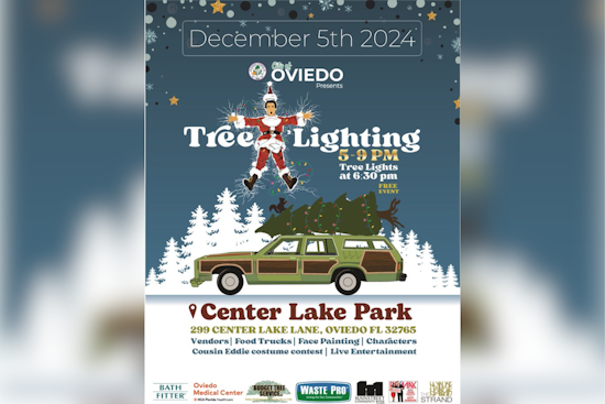 Oviedo Lights Up the Holidays: Annual Tree Lighting Event with Food, Fun, and Cousin Eddie Contest