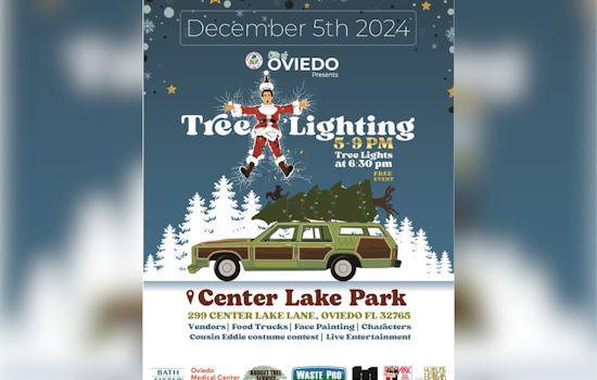 Oviedo Lights Up the Holidays: Annual Tree Lighting Event with Food, Fun, and Cousin Eddie Contest