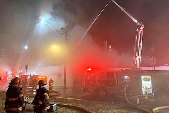 Philadelphia Firefighters Tackle Massive Christmas Eve Warehouse Blaze in Frankford