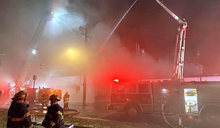 Philadelphia Firefighters Tackle Massive Christmas Eve Warehouse Blaze in Frankford