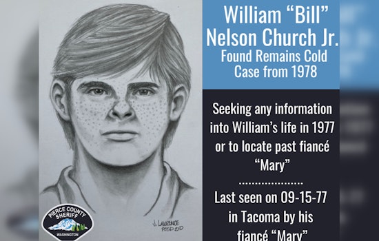 Pierce County Detectives Seek Public's Aid in 1978 William Church Homicide Cold Case
