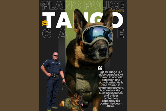 Plano PD Celebrates Four-Legged Hero: K9 Tango Enhances Local Law Enforcement with Multifaceted Skills