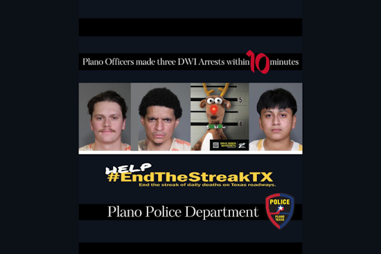 Plano Police Crack Down on DUI: 3 Arrested in 10 Minutes During Impaired Driving Prevention Month