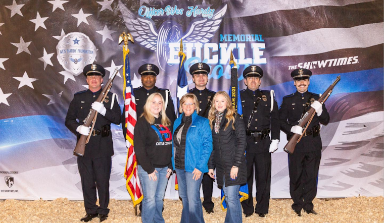 Plano Police Honor Guard Commemorates Wes Hardy's Legacy at Annual Memorial Buckle Show