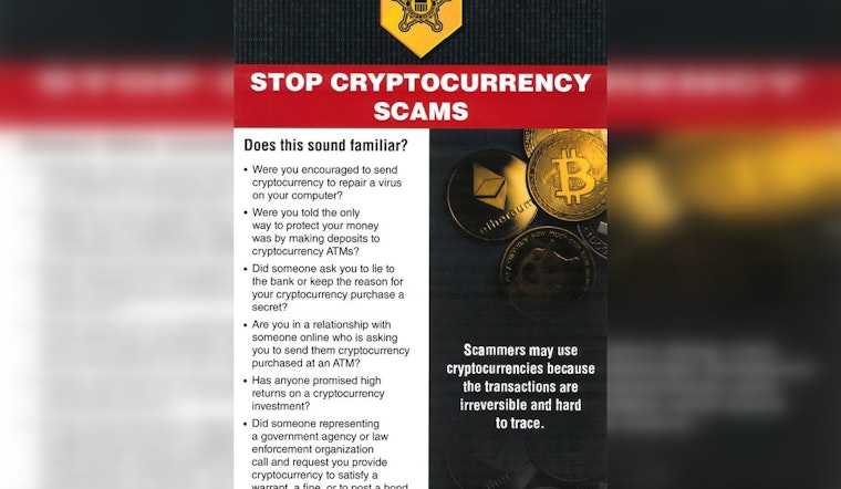 Plymouth Police Warn of Increased Cryptocurrency Scams During Holiday Season