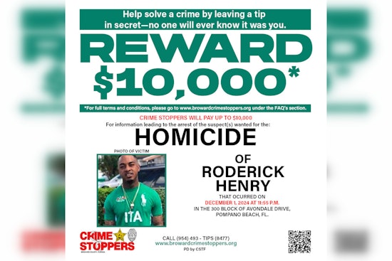 Pompano Beach Community Reeling After Fatal Shooting Near Transitional Facility, BSO Seeks Leads with $10,000 Reward