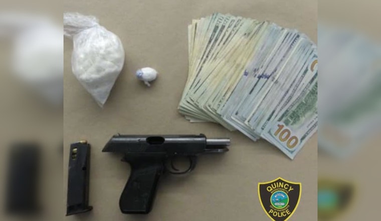 Quincy Police Arrest Boston Man Suspected of Brandishing Firearm, Seize Drugs and Cash in Narcotics Dispute