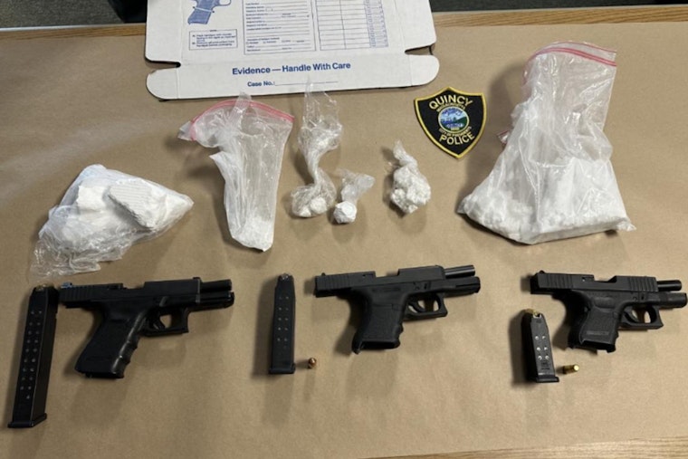 Quincy Police Seize Cocaine Worth $40K and Firearms in Narcotics Crackdown, Curtis Sullivan Charged