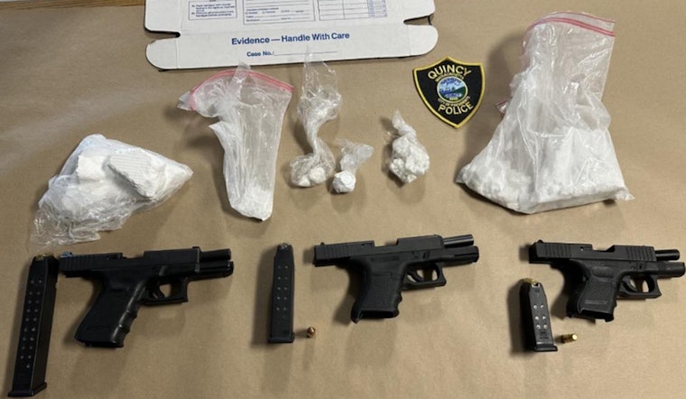 Quincy Police Seize Cocaine Worth $40K and Firearms in Narcotics Crackdown, Curtis Sullivan Charged