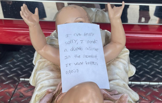 Remorseful Thief Returns Stolen Baby Jesus Figurine to Fort Collins Nativity Scene With Apology Note