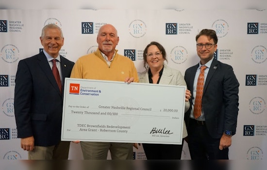 Robertson County Receives $20,000 Grant for Brownfield Redevelopment from TDEC