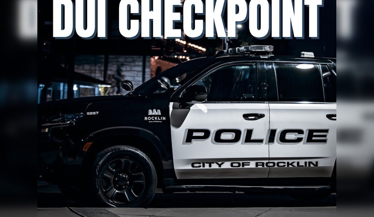 Rocklin Police Department Announces Unspecified Location for Upcoming DUI Checkpoint